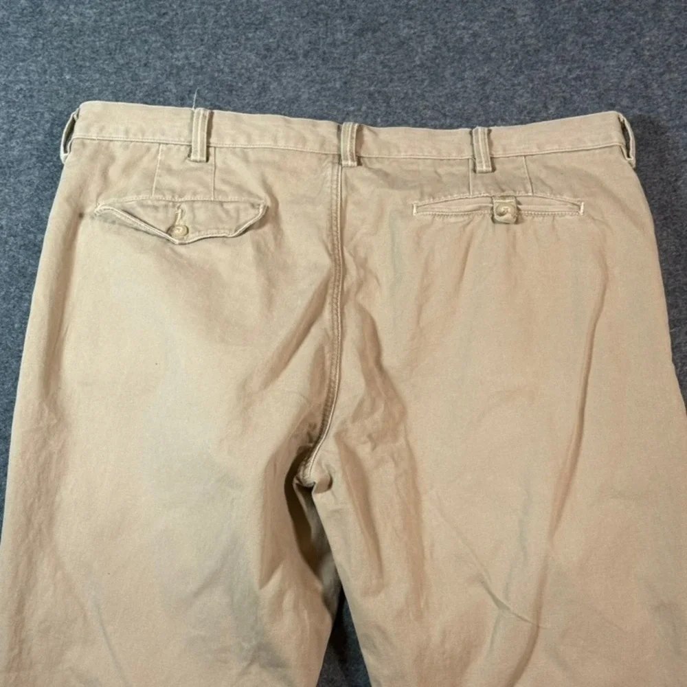 VTG Polo Ralph Lauren Men's Slim GI Fit Chino Pants Tan Size 38x30‎ Comfy Office